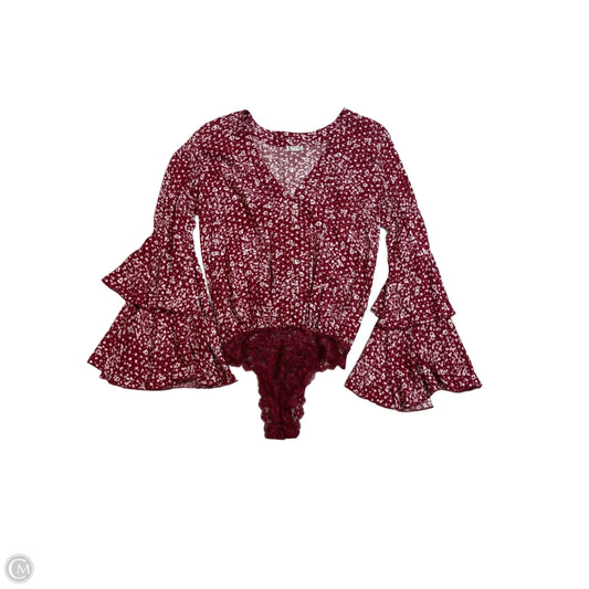 Top Long Sleeve By Free People In Red, Size: Xs