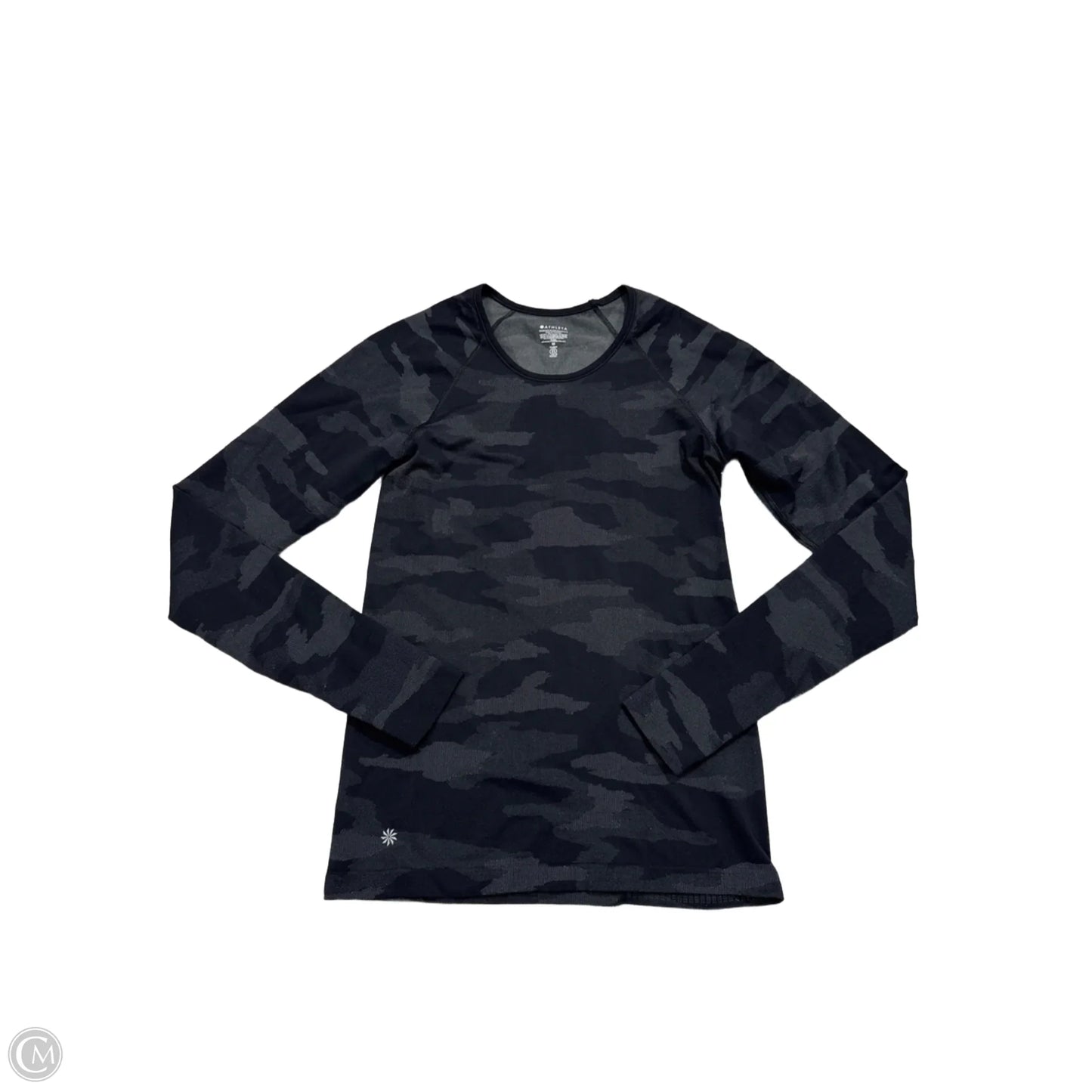 Athletic Top Long Sleeve Crewneck By Athleta In Black, Size: M