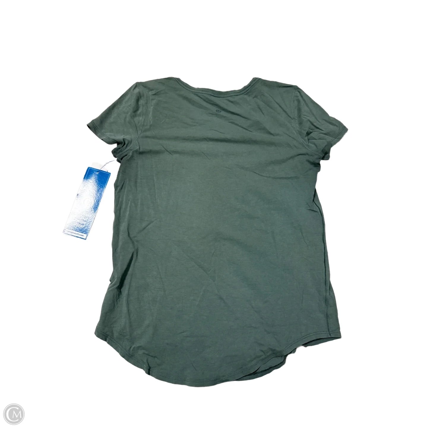 Athletic Top Short Sleeve By Lululemon In Green, Size: S
