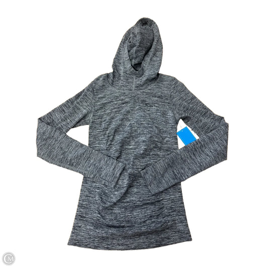 Athletic Top Long Sleeve Hoodie By Athleta In Grey, Size: L