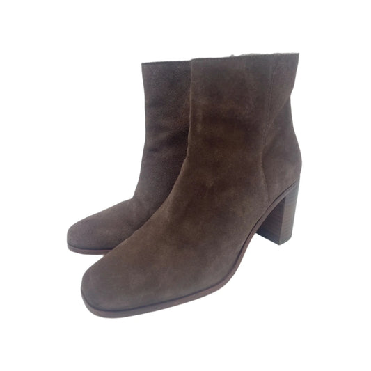 Boots Ankle Heels By Madewell In Brown, Size: 9
