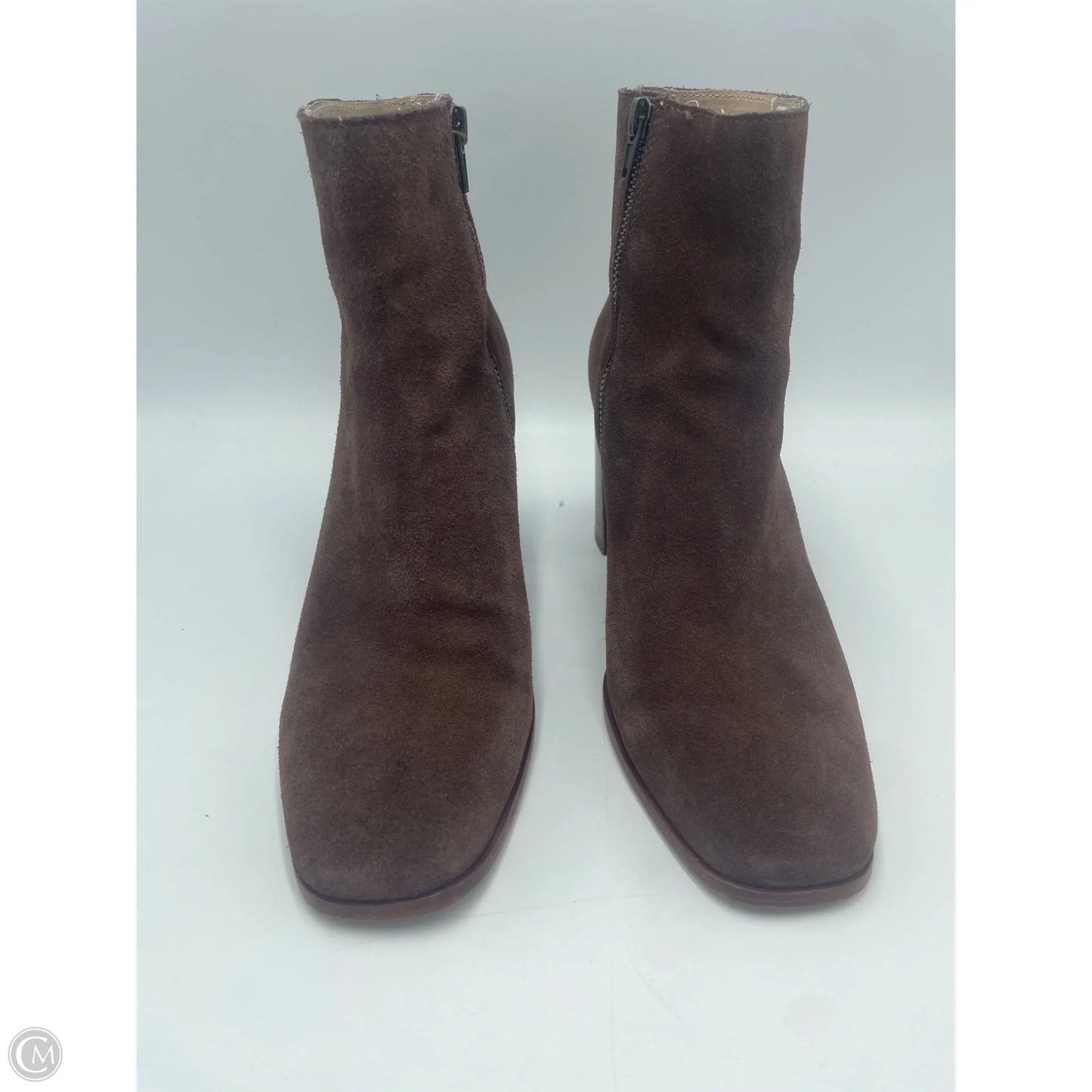 Boots Ankle Heels By Madewell In Brown, Size: 9