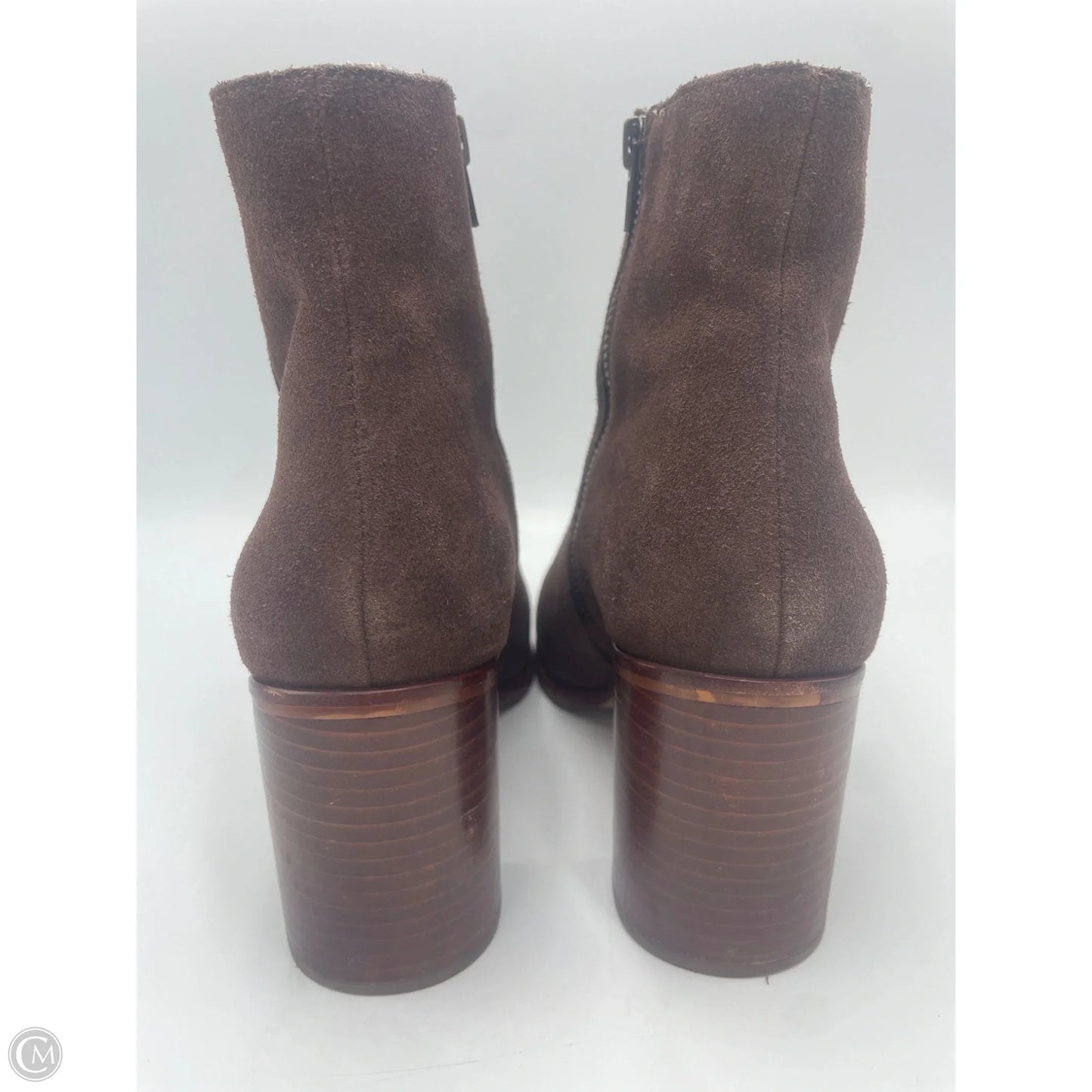 Boots Ankle Heels By Madewell In Brown, Size: 9
