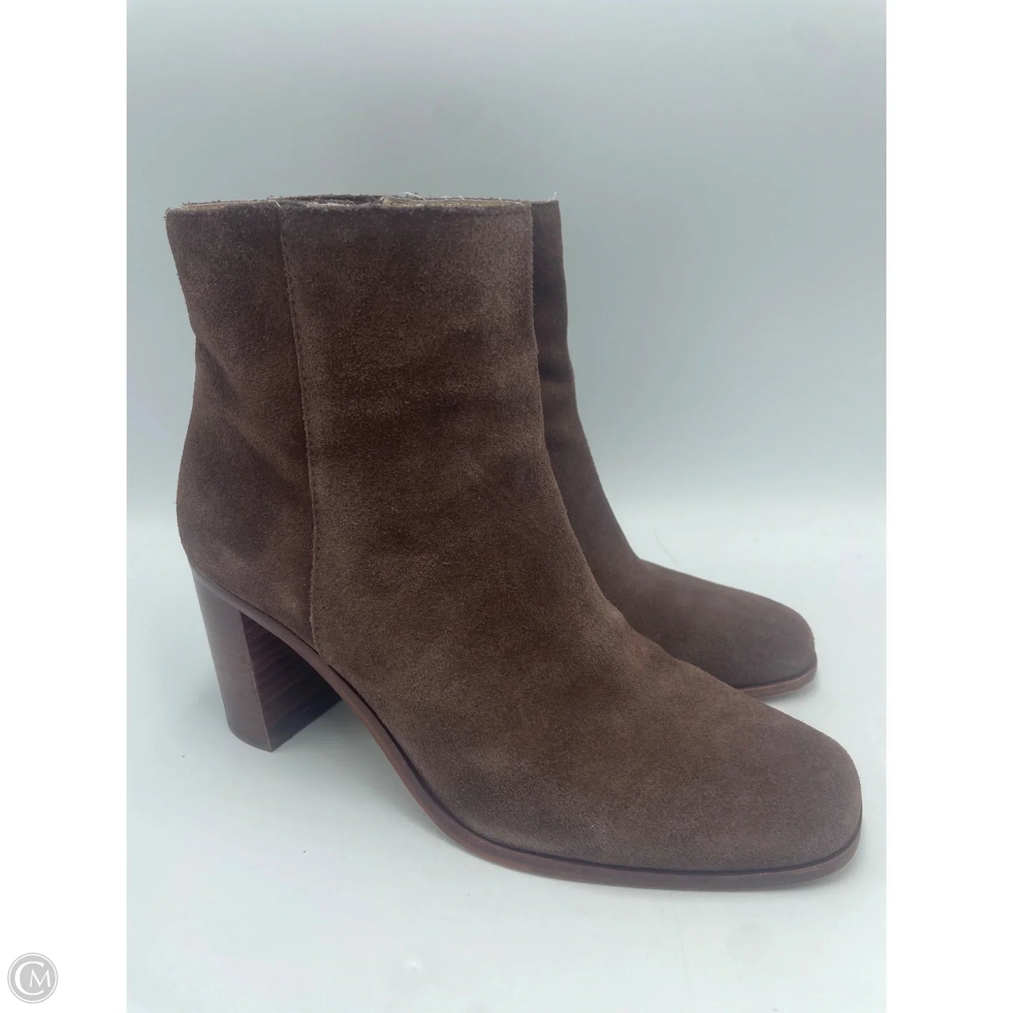Boots Ankle Heels By Madewell In Brown, Size: 9