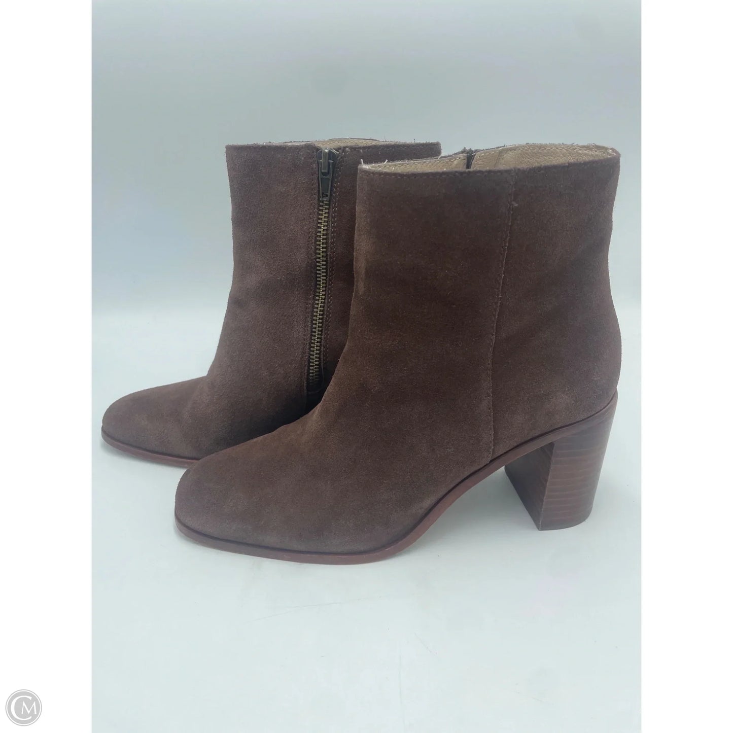 Boots Ankle Heels By Madewell In Brown, Size: 9