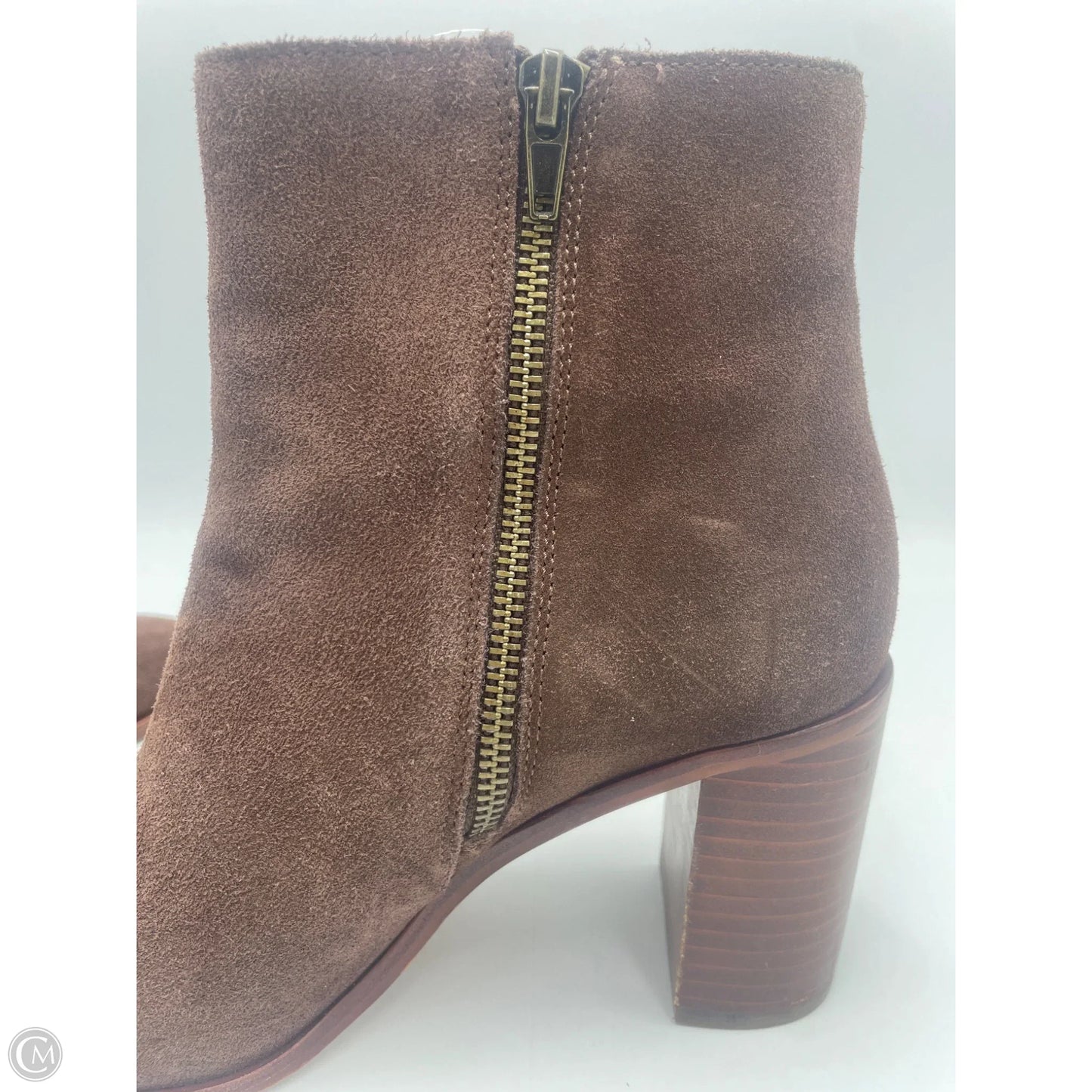 Boots Ankle Heels By Madewell In Brown, Size: 9
