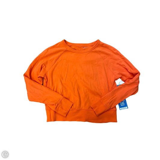 Athletic Top Long Sleeve Crewneck By Athleta In Orange, Size: M