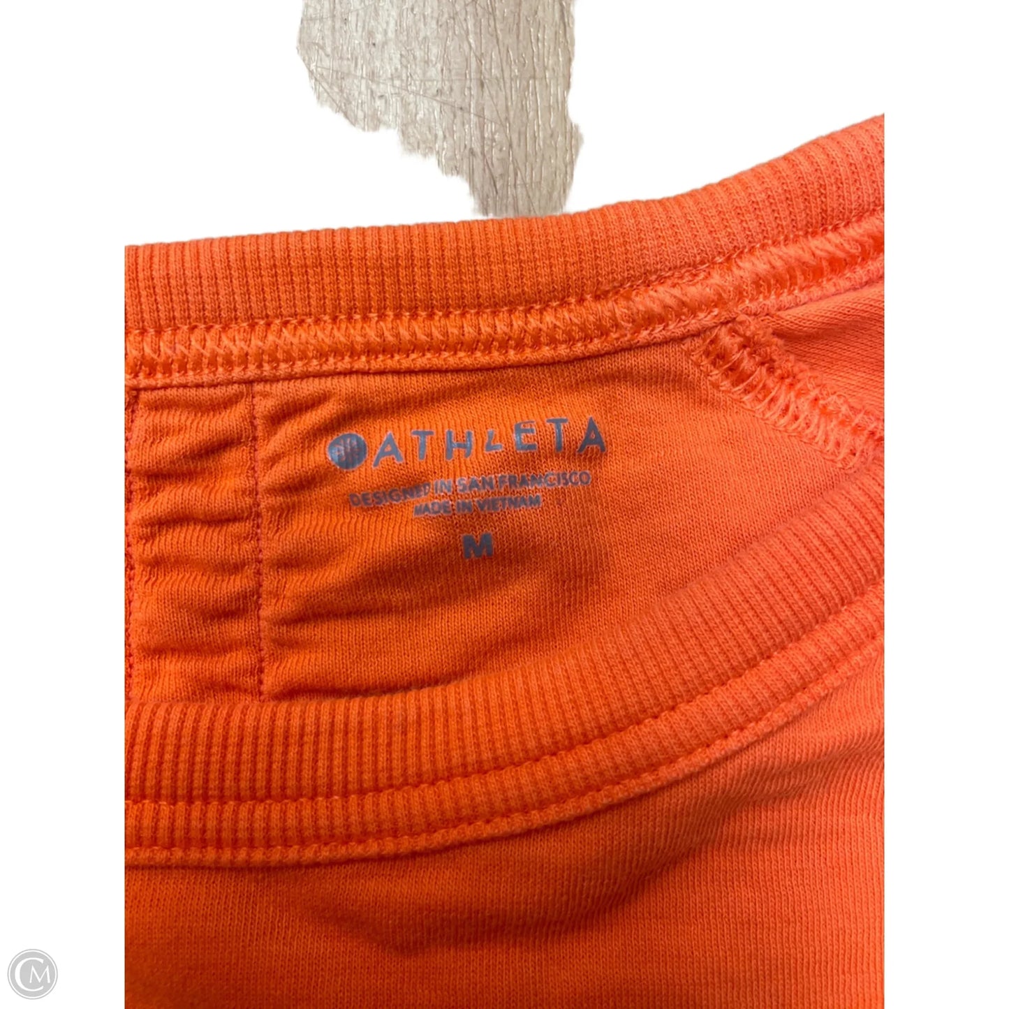 Athletic Top Long Sleeve Crewneck By Athleta In Orange, Size: M