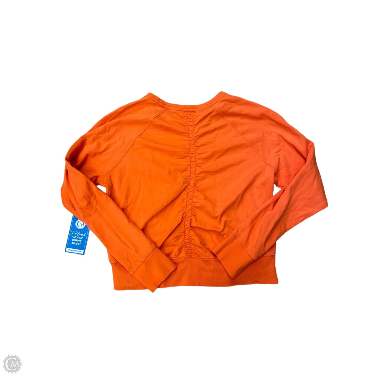 Athletic Top Long Sleeve Crewneck By Athleta In Orange, Size: M