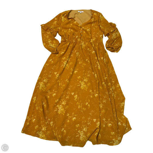 Dress Casual Maxi By Madewell In Yellow, Size: S