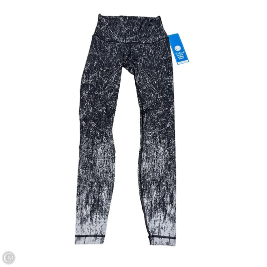 Athletic Leggings By Lululemon In Black & White, Size: 6