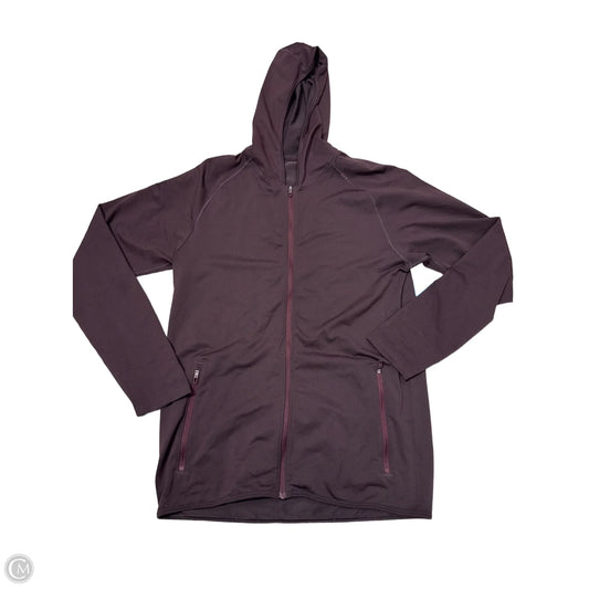 Athletic Jacket By Lululemon In Maroon, Size: M