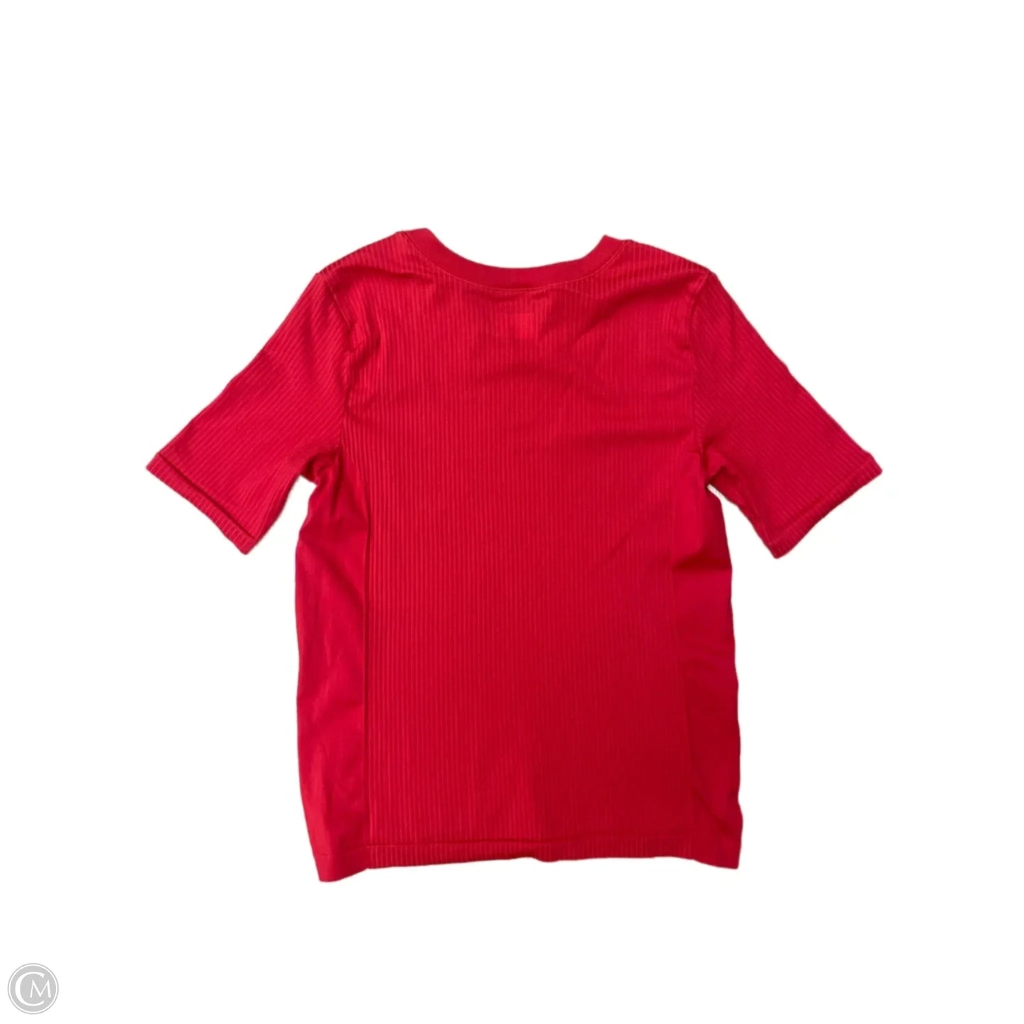 Athletic Top Short Sleeve By Athleta In Red, Size: M