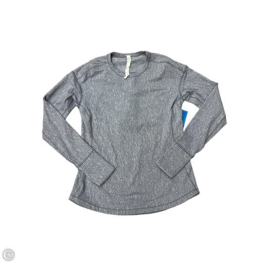 Athletic Top Long Sleeve Crewneck By Lululemon In Grey, Size: 6