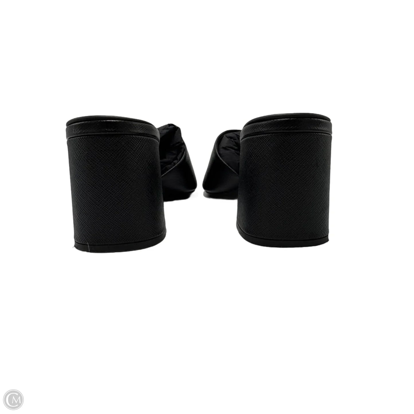 Sandals Luxury Designer By Prada In Black, Size: 9.5 (39.5)