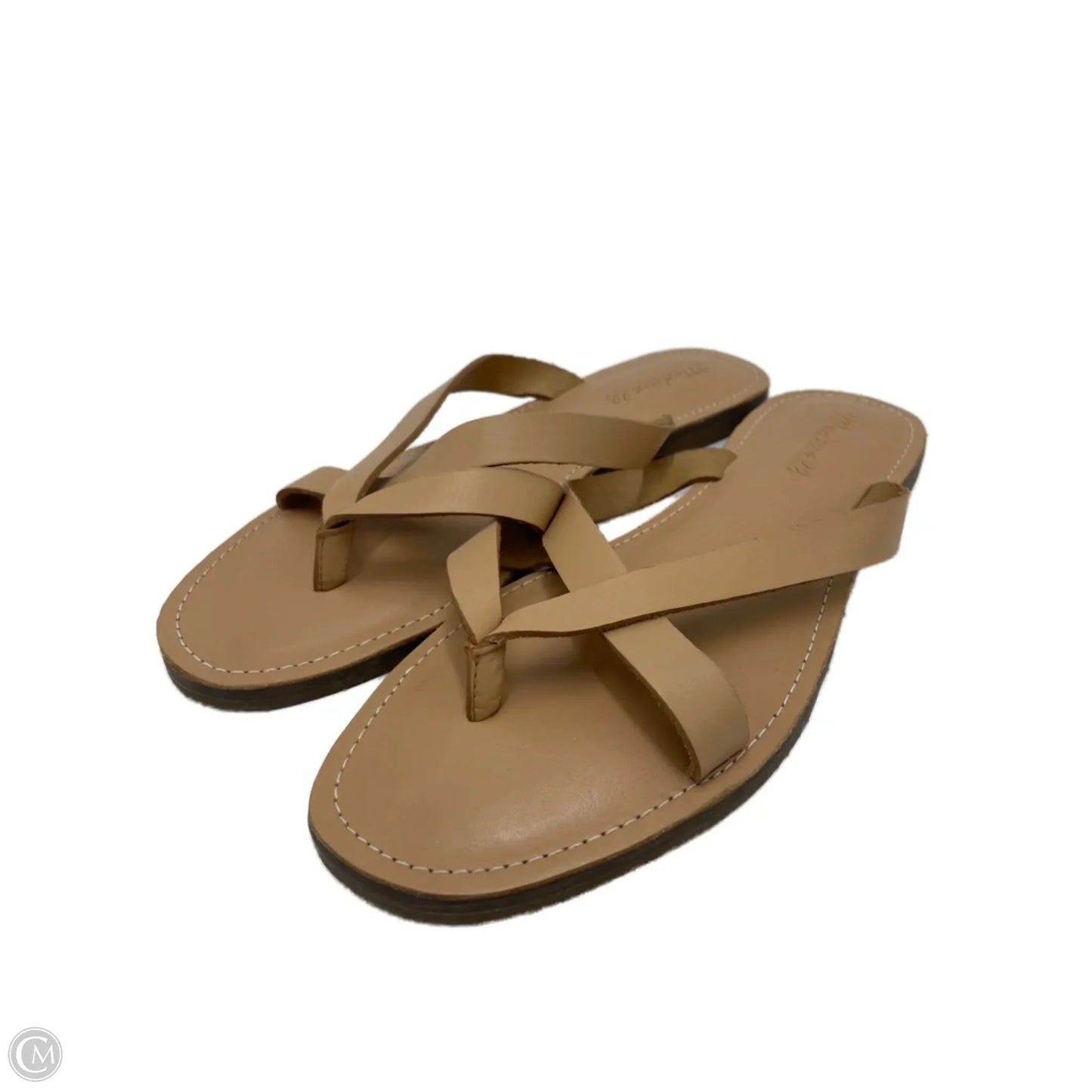 Sandals Flats By Madewell In Tan, Size: 8.5