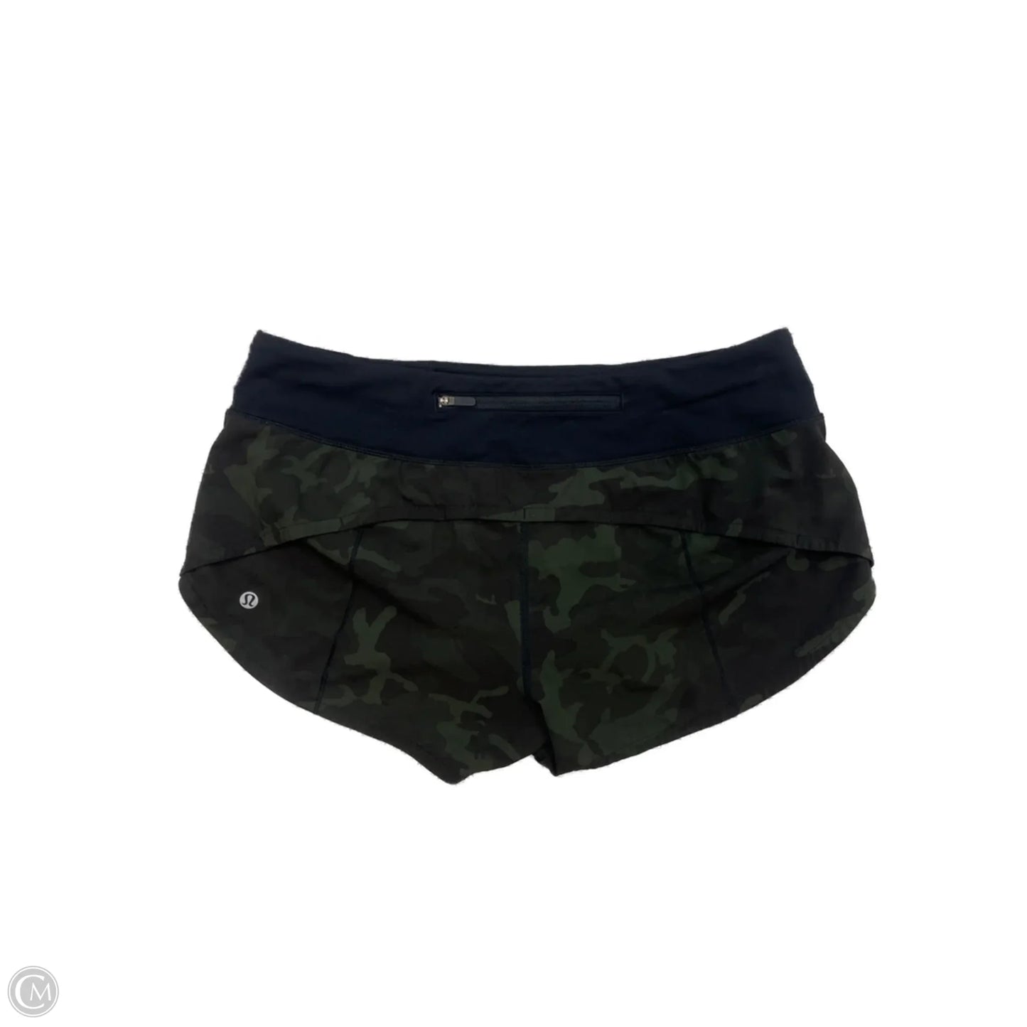 Athletic Shorts By Lululemon In Camouflage Print, Size: 8