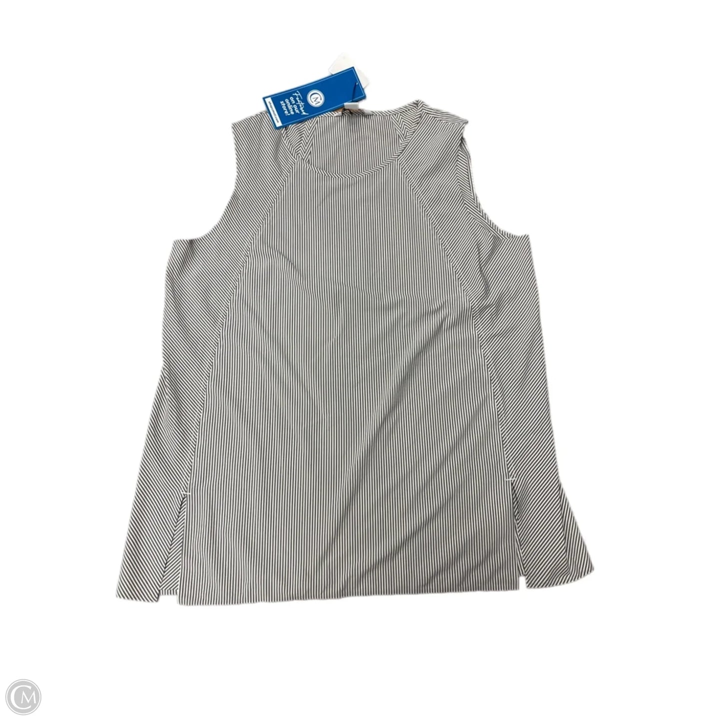 Athletic Tank Top By Athleta In Striped Pattern, Size: L