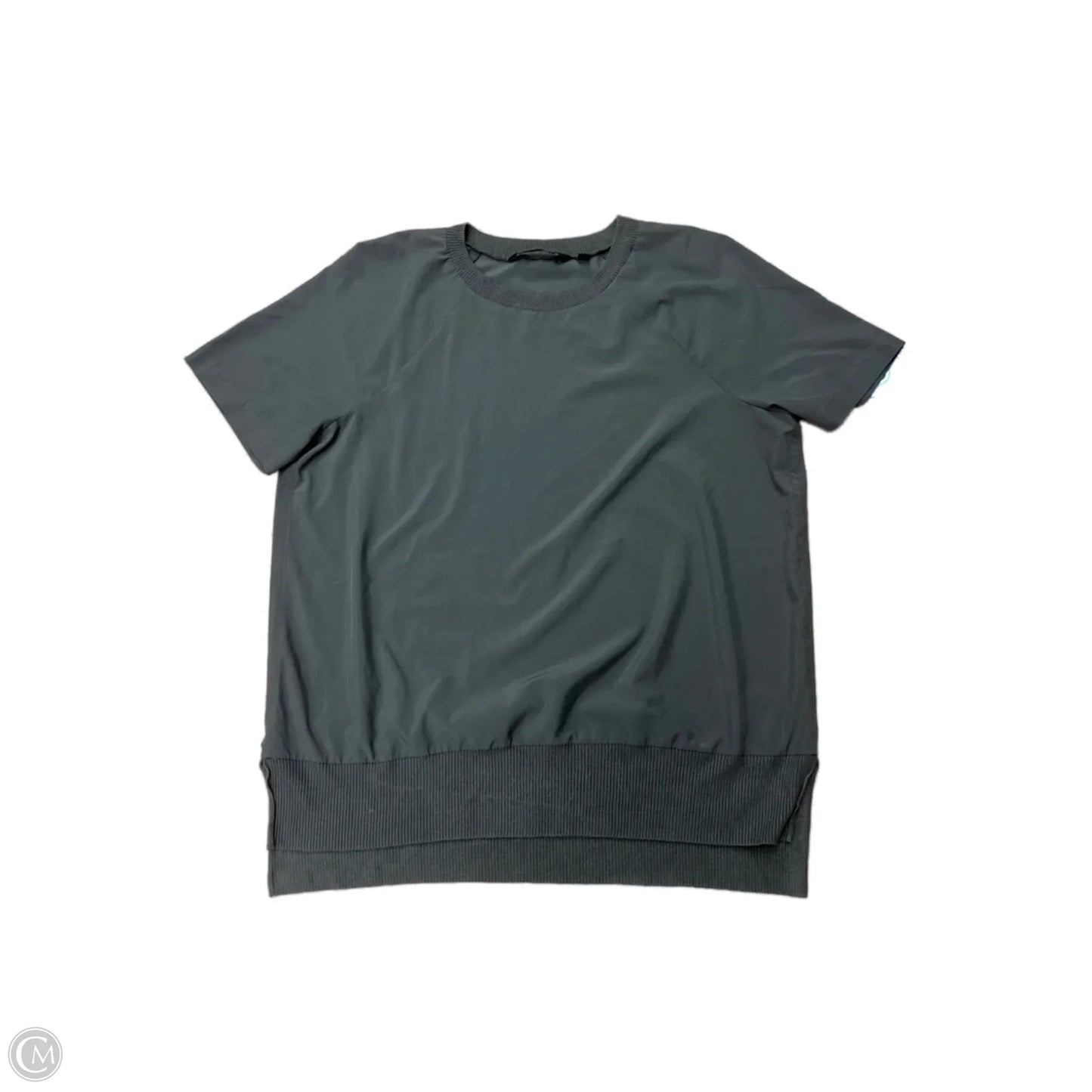 Athletic Top Short Sleeve By Athleta In Grey, Size: S