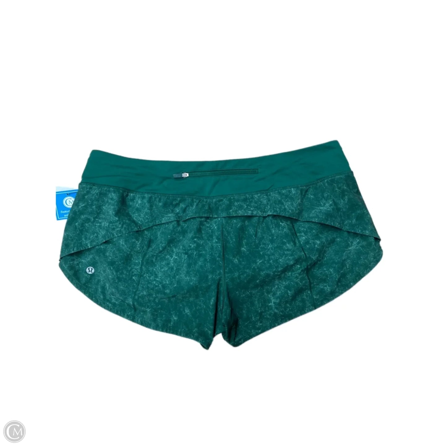 Athletic Shorts By Lululemon In Green, Size: 12