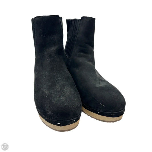 New! Boots Ankle Heels By Loft In Black, Size: 10