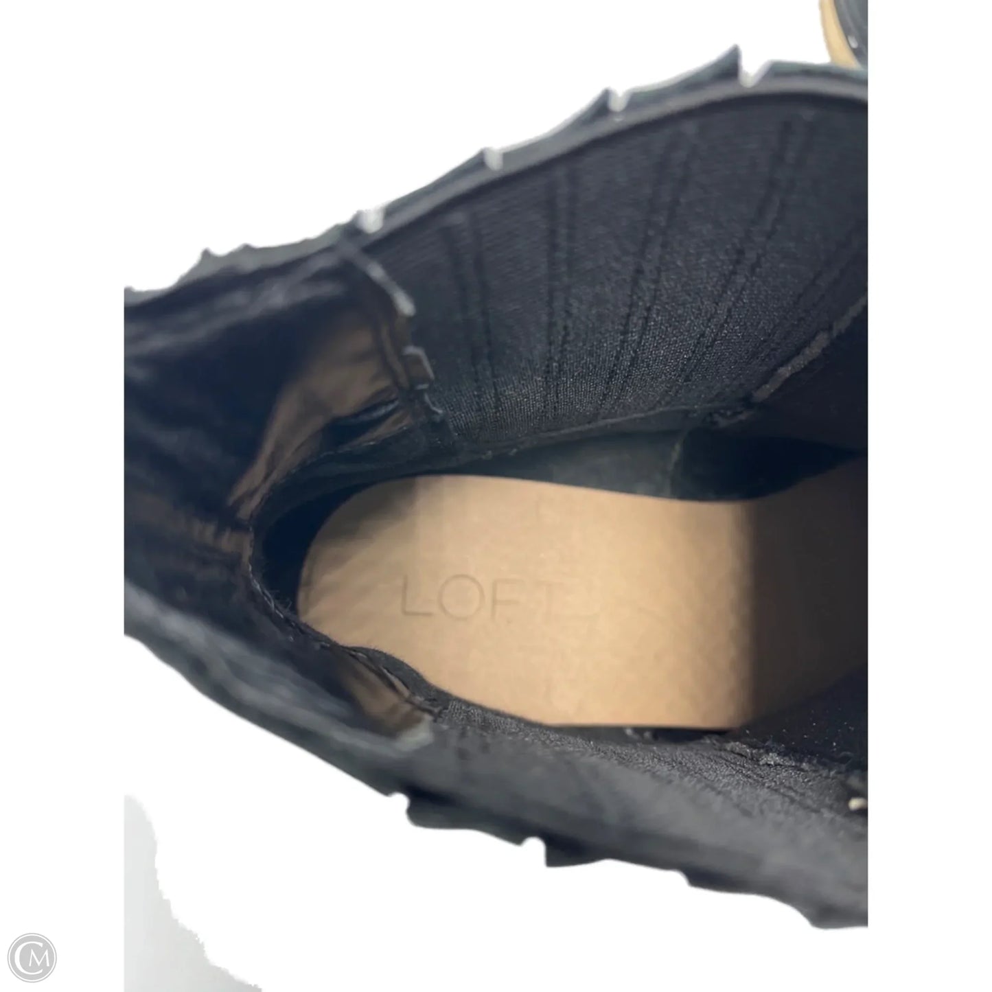 New! Boots Ankle Heels By Loft In Black, Size: 10