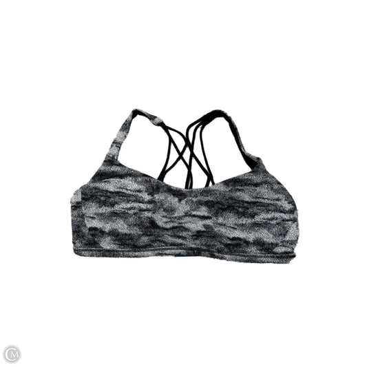 Athletic Bra By Lululemon In Black & White, Size: 10