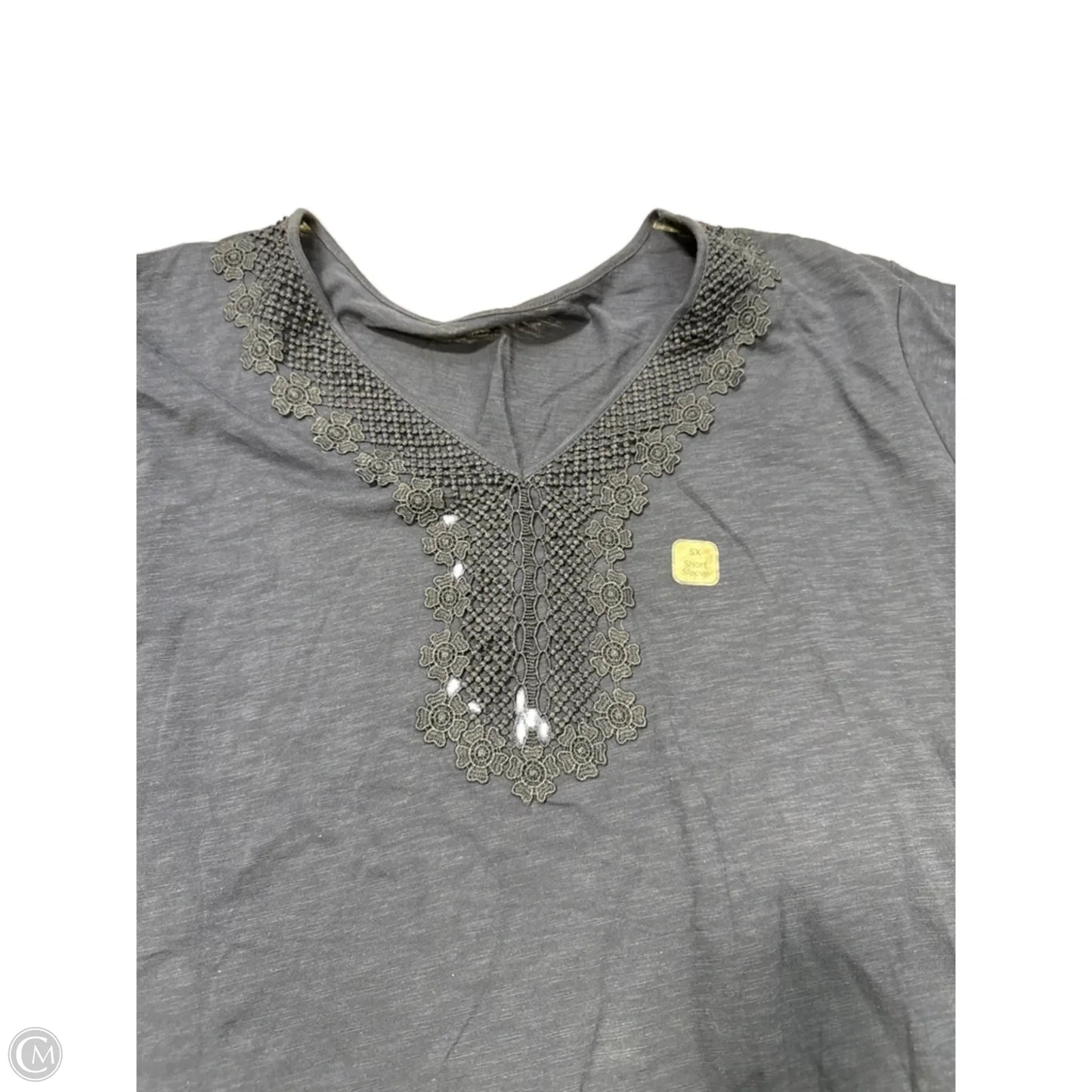 Top Short Sleeve By Catherines In Navy, Size: 4x