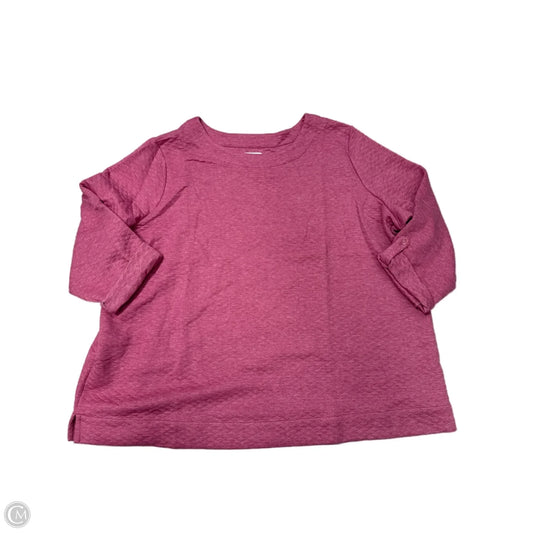 New! Sweater By Croft And Barrow In Pink, Size: 4x
