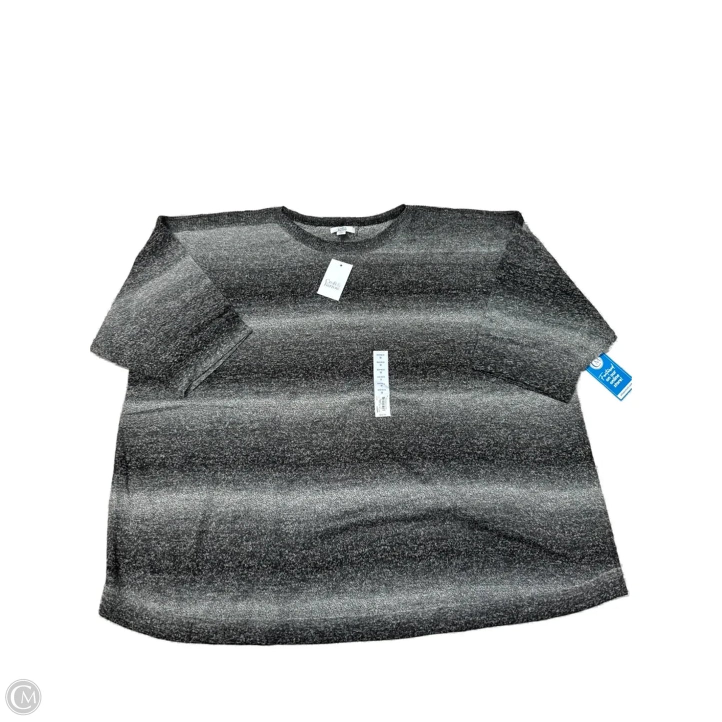 New! Top Short Sleeve By Croft And Barrow In Black, Size: 6