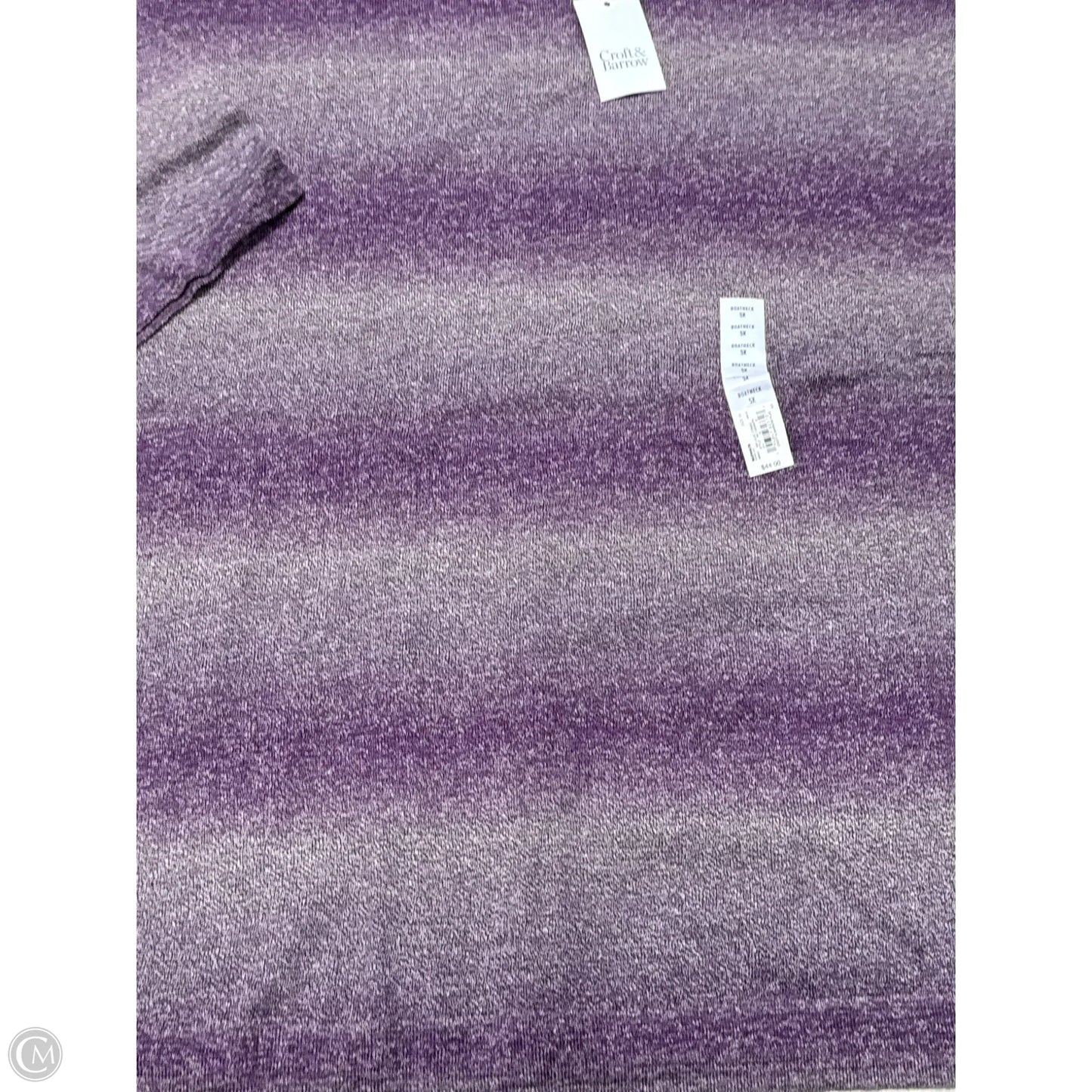 New! Top Short Sleeve By Croft And Barrow In Purple, Size: 4x