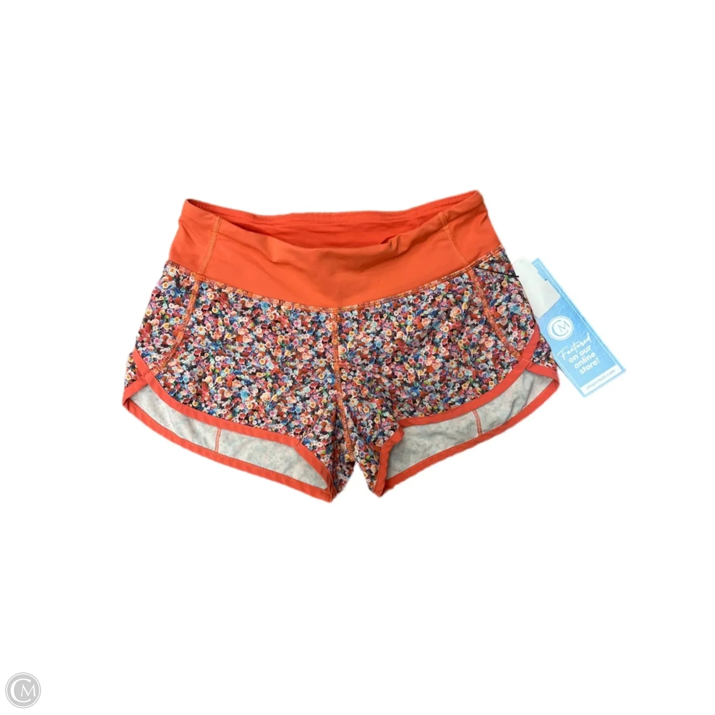 Athletic Shorts By Lululemon In Floral Print, Size: 2