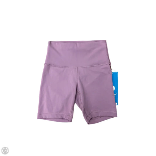 Athletic Shorts By Lululemon In Purple, Size: 4