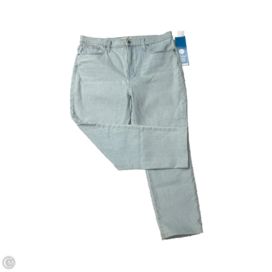 Jeans Straight By Madewell In Blue Denim, Size: 12