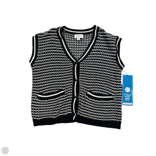 Vest Sweater By Evereve In Black & White, Size: Xs