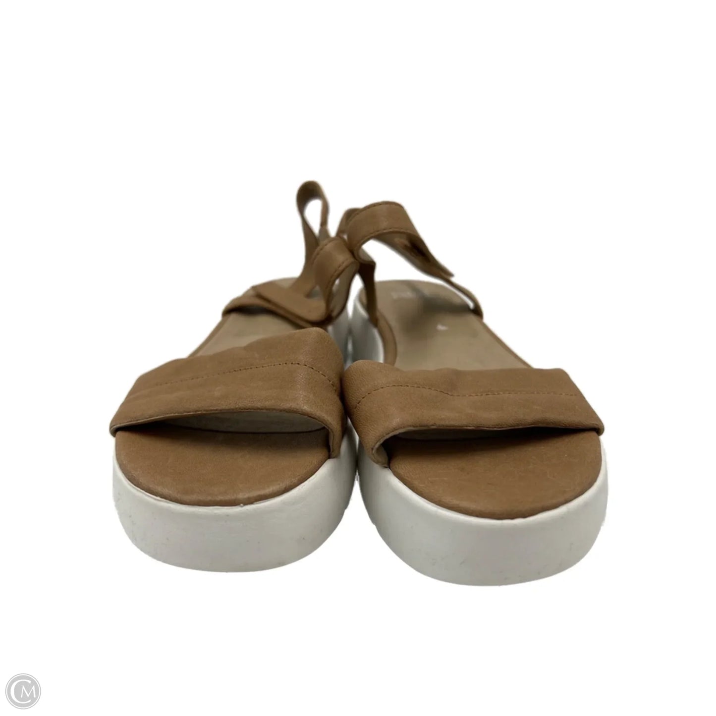 Sandals Heels Platform By Eileen Fisher In Brown, Size: 8