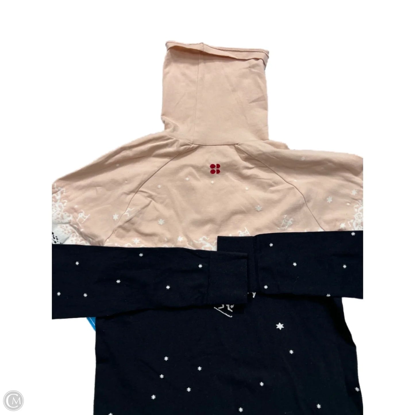 Athletic Top Long Sleeve Collar By Sweaty Betty In Black & Pink, Size: Xs