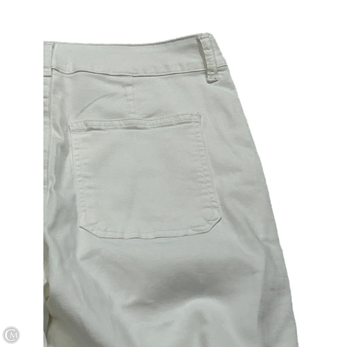 Jeans Wide Leg By Kut In White Denim, Size: 10