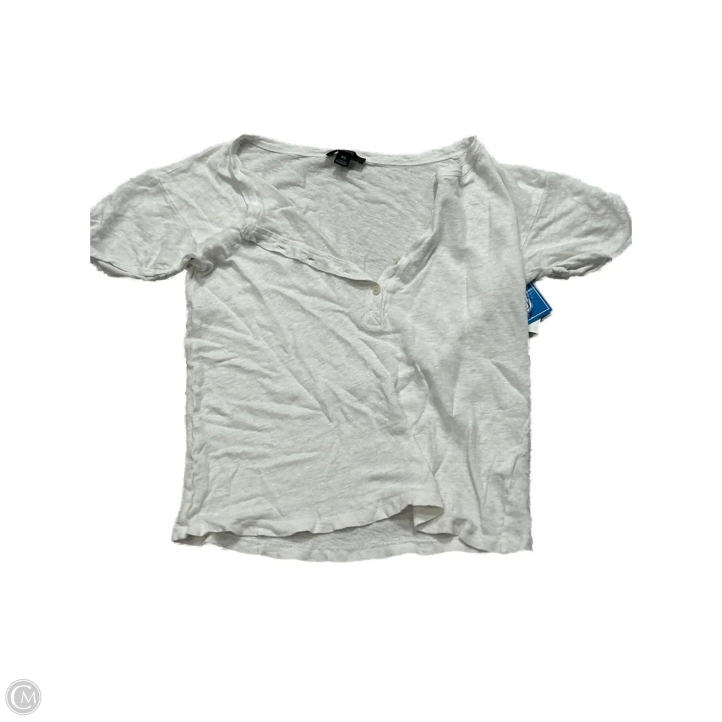 Top Short Sleeve By J. Crew In White, Size: Xs