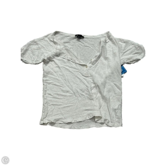 Top Short Sleeve By J. Crew In White, Size: Xs