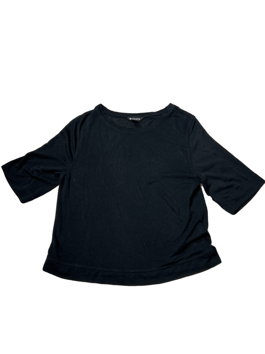 Athletic Top Short Sleeve By Athleta In Black, Size: Xs