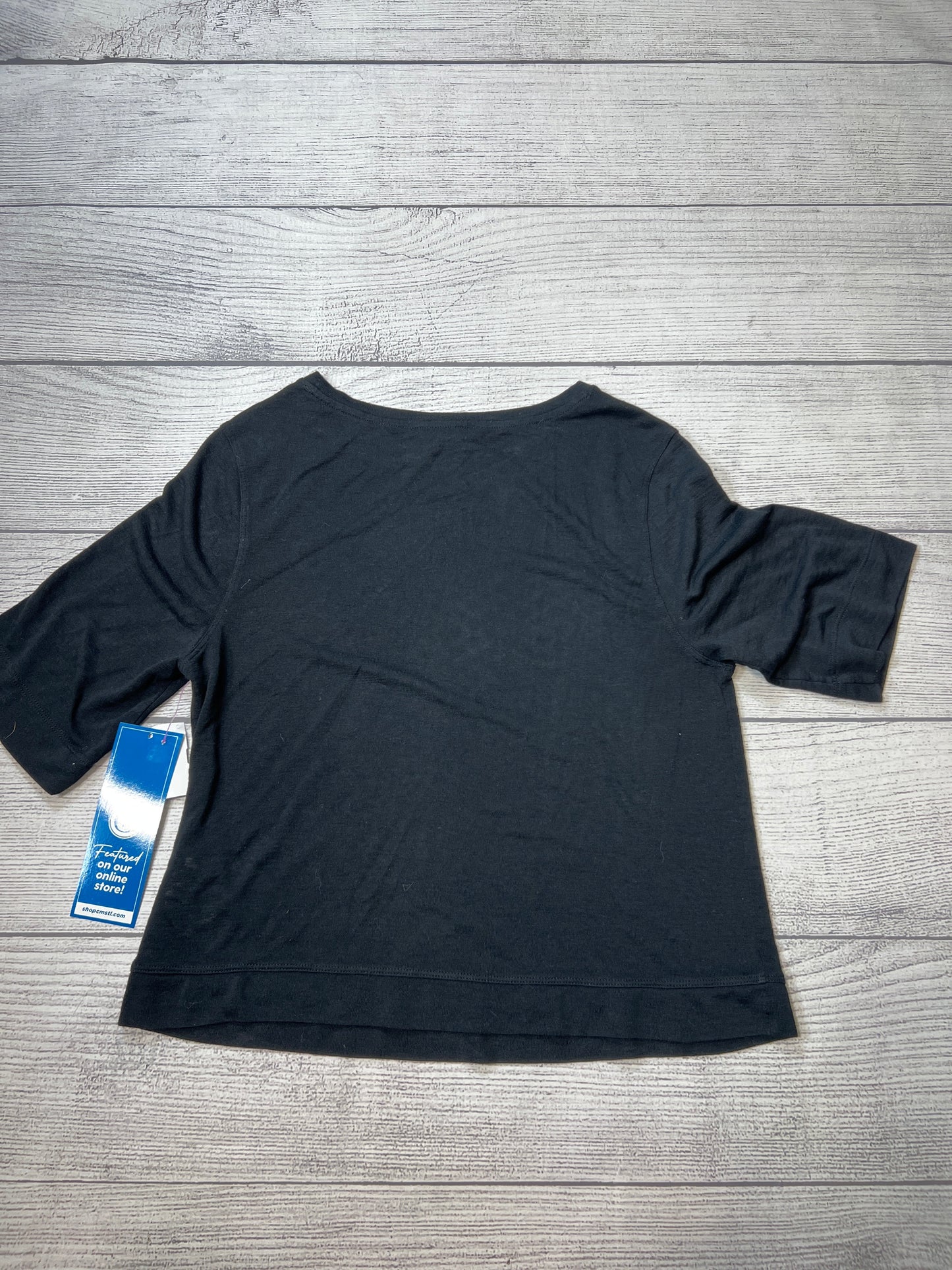 Athletic Top Short Sleeve By Athleta In Black, Size: Xs