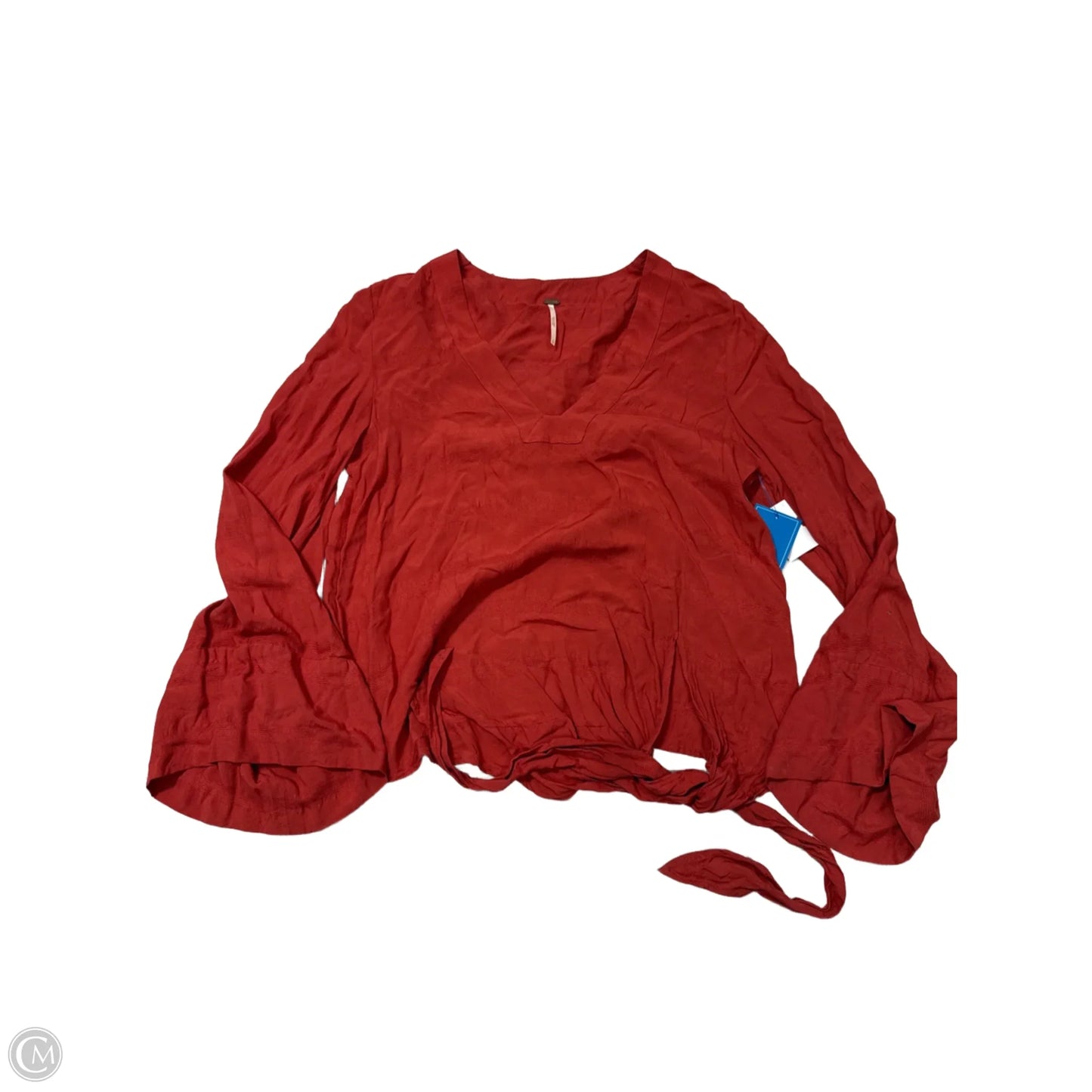 Top Long Sleeve By Free People In Coral, Size: Sp