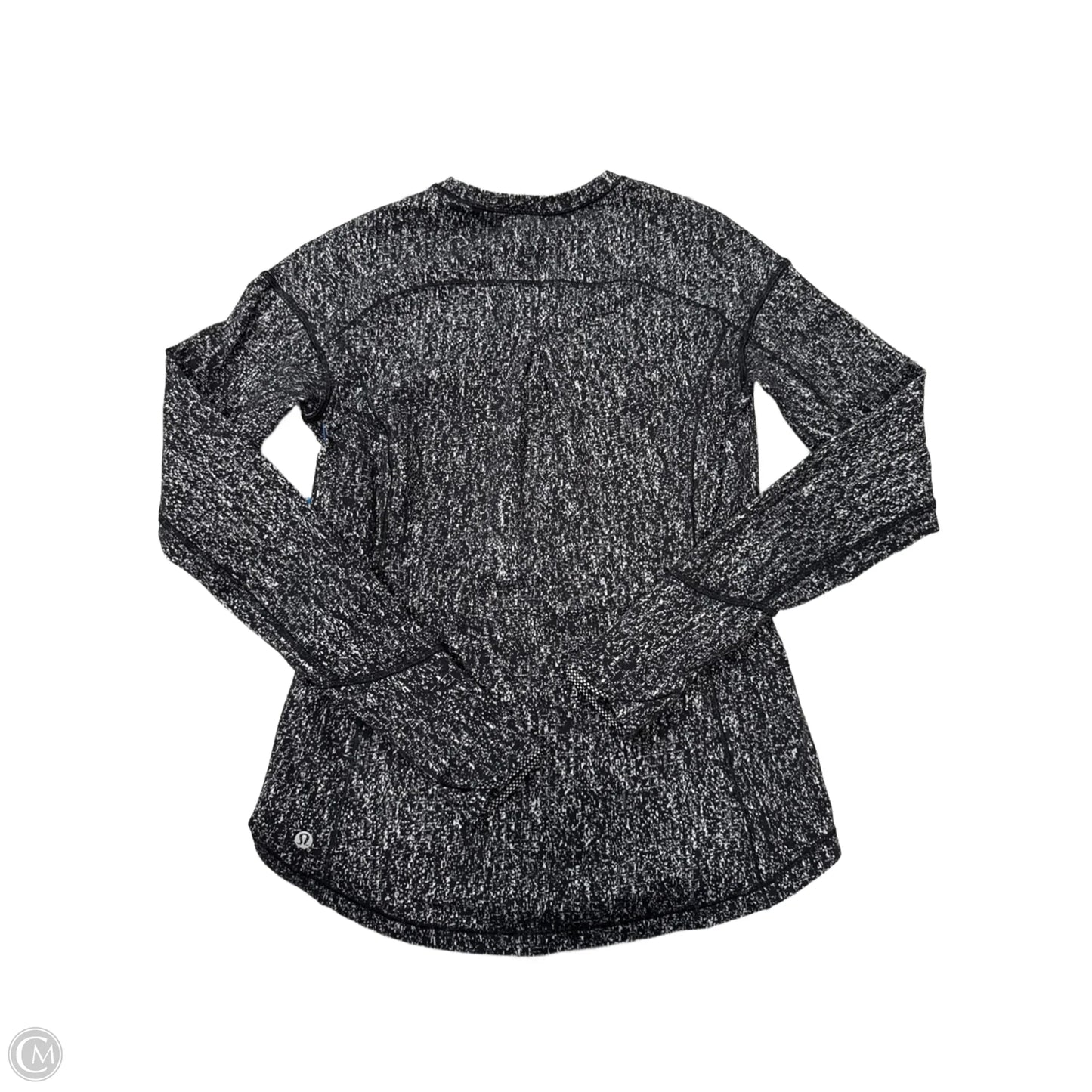 Athletic Top Long Sleeve Crewneck By Lululemon In Black, Size: S