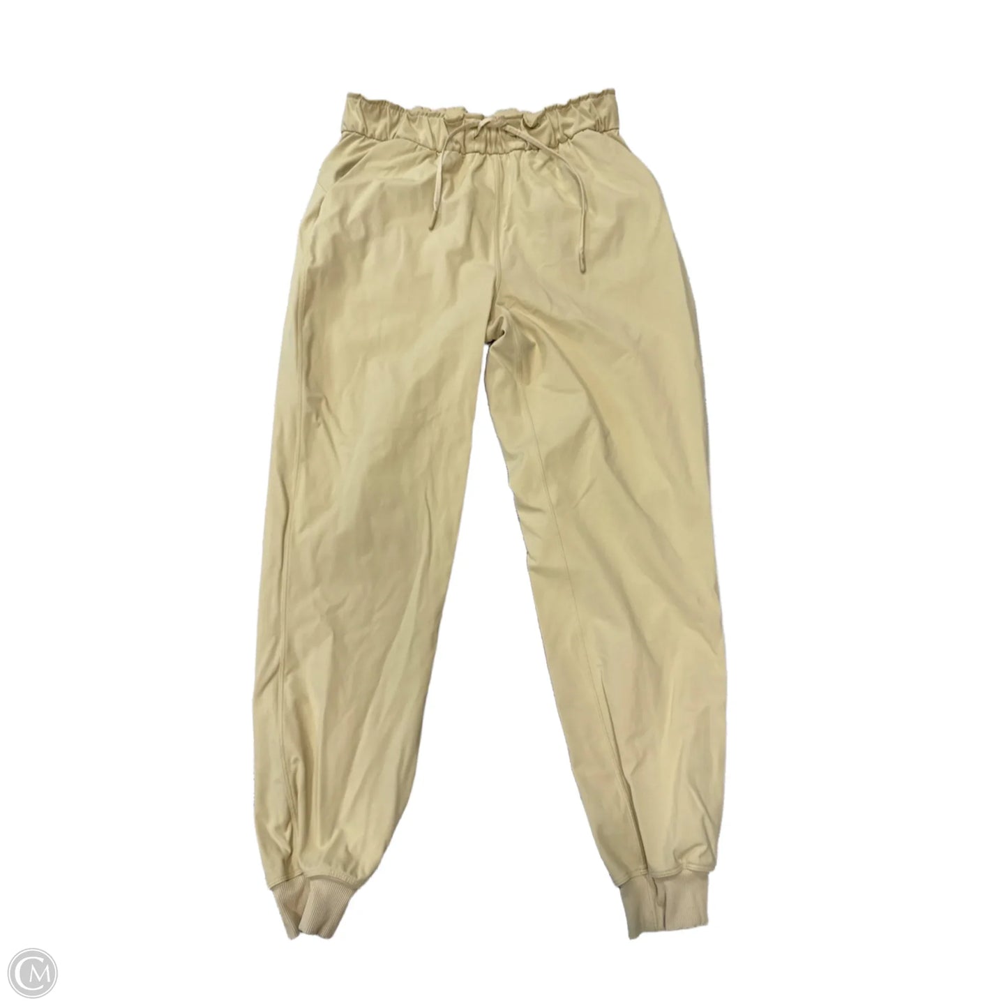 Athletic Pants By Lululemon In Cream, Size: M/8