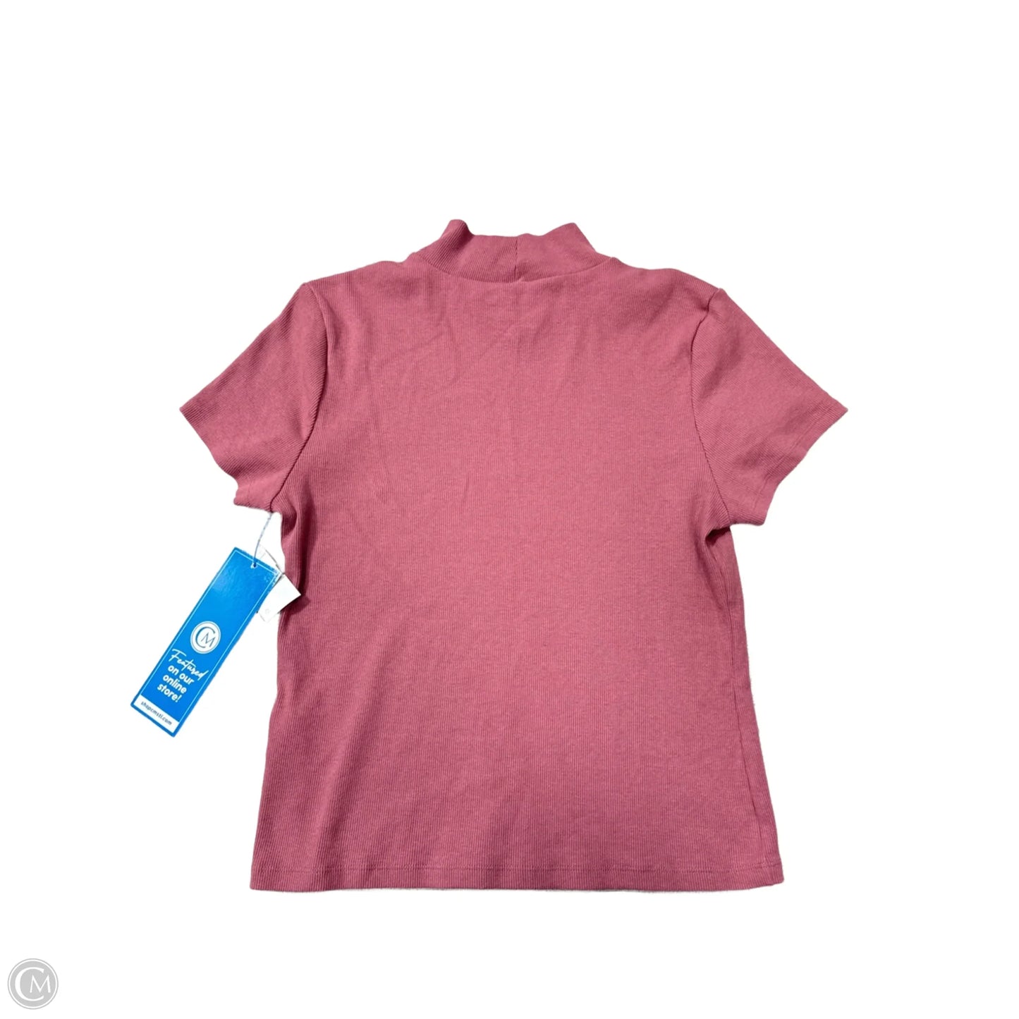 Top Short Sleeve By Maeve In Pink, Size: L