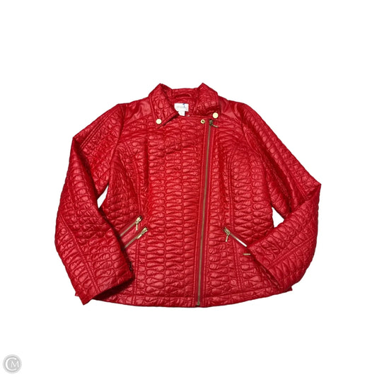 Blazer By Chicos In Red, Size: M