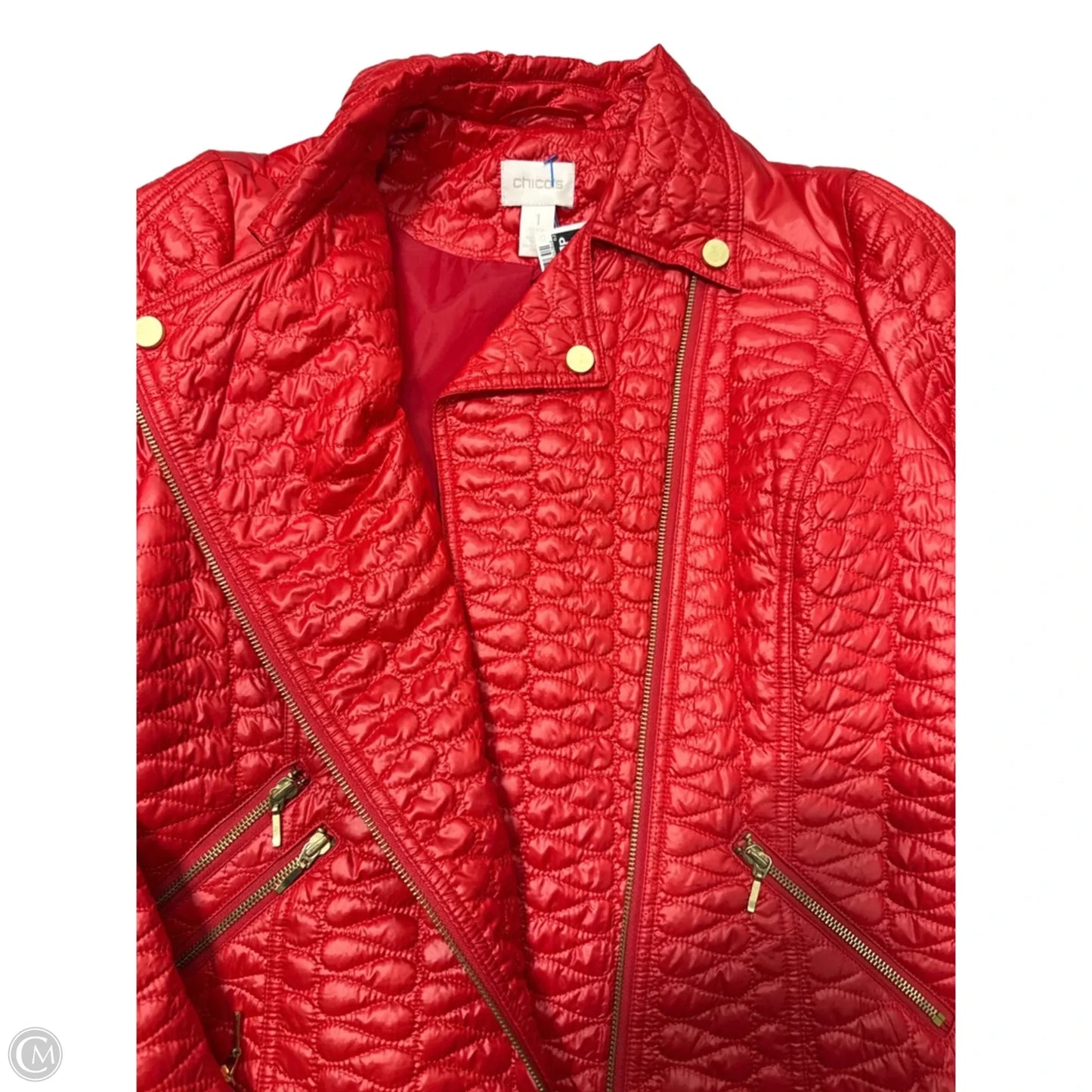 Blazer By Chicos In Red, Size: M