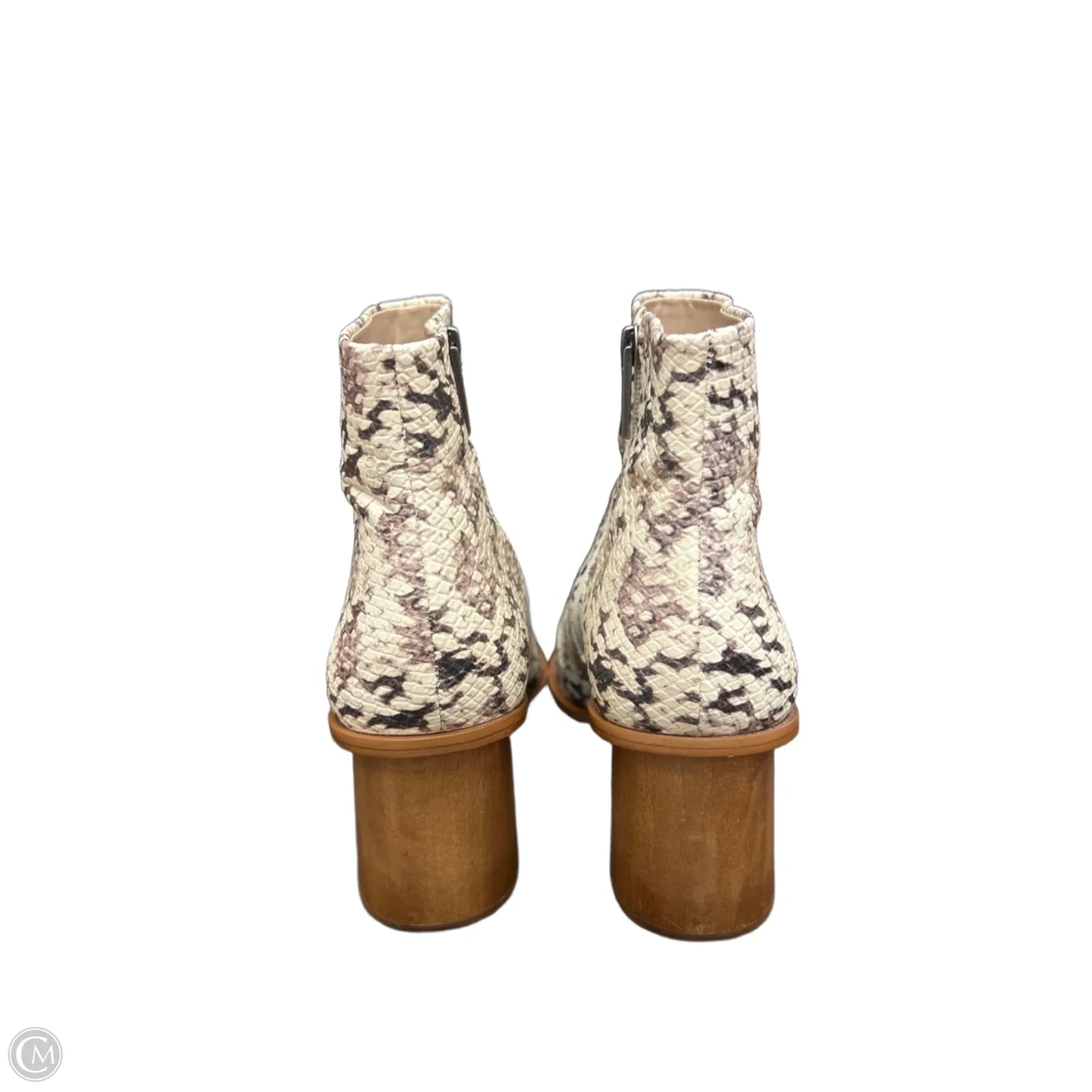 Boots Ankle Heels By 1.State In Snakeskin Print, Size: 10