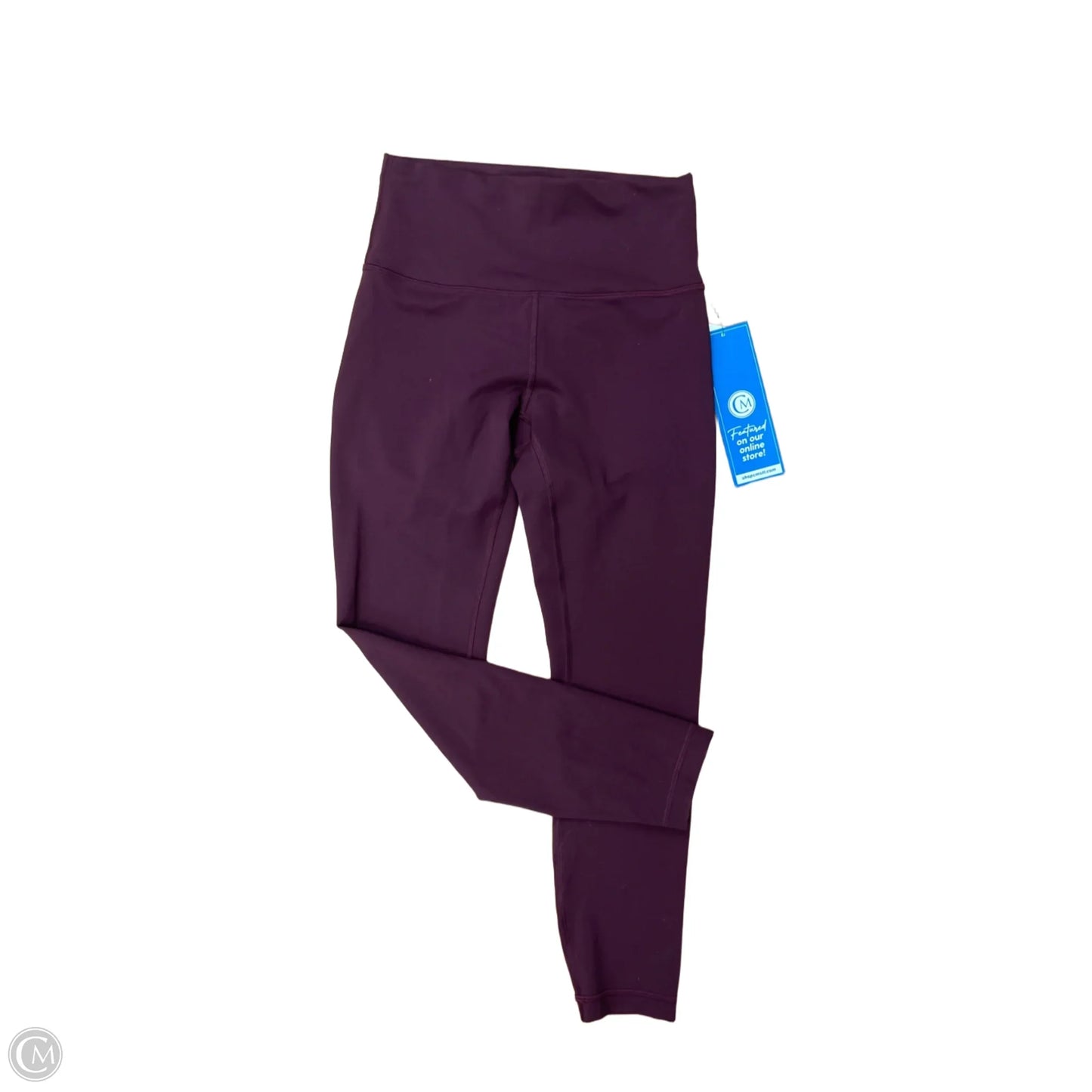 Athletic Leggings By Lululemon In Maroon, Size: S